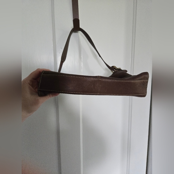 Liz claiborne brown leather purse - Picture 5 of 9